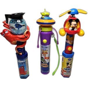 Disney Candy Holders Mickey, Toy Story 4 & Dory Collectible Light Up Fan Spinner